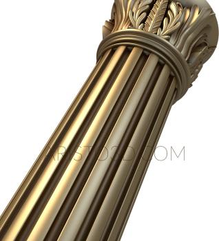 Columns (KL_0002) 3D model for CNC machine